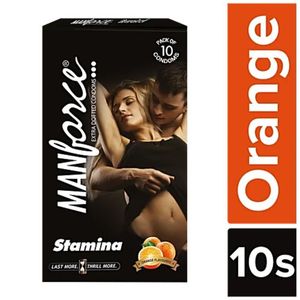 Manforce Stamina Orange Condom 10pcs